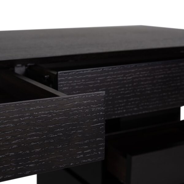 Desk Connar 5-drawers (Charcoal)