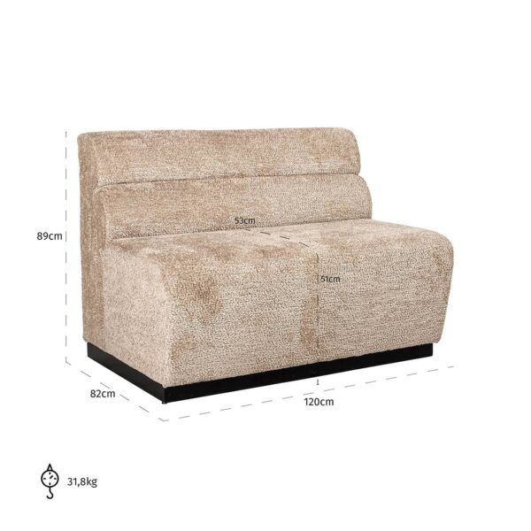 Dining bench Delia fire retardant ()