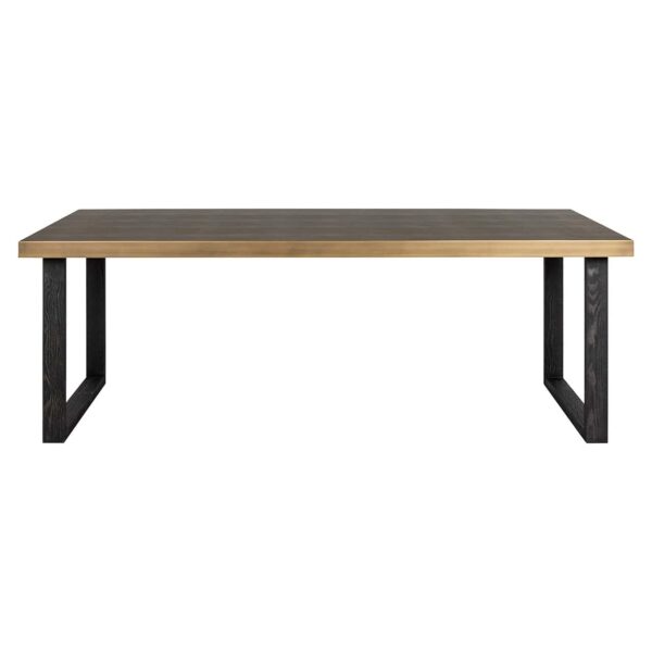 Dining table Bloomville 200 incl. glass (Brown)