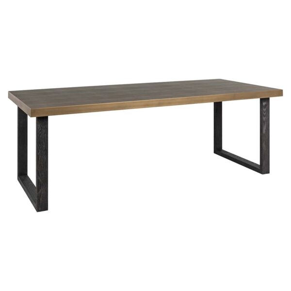 Dining table Bloomville 200 incl. glass (Brown)