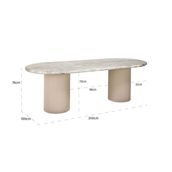 Dining table Coronel 240 (Beige)