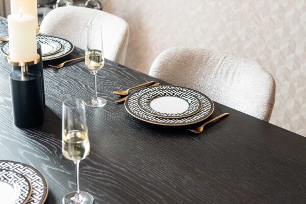 Dining table Fairmont black 270 (Dark coffee)