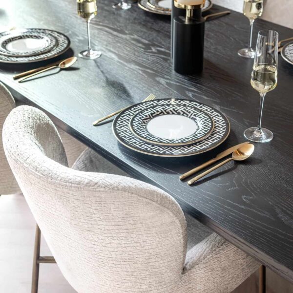 Dining table Fairmont black 270 (Dark coffee)