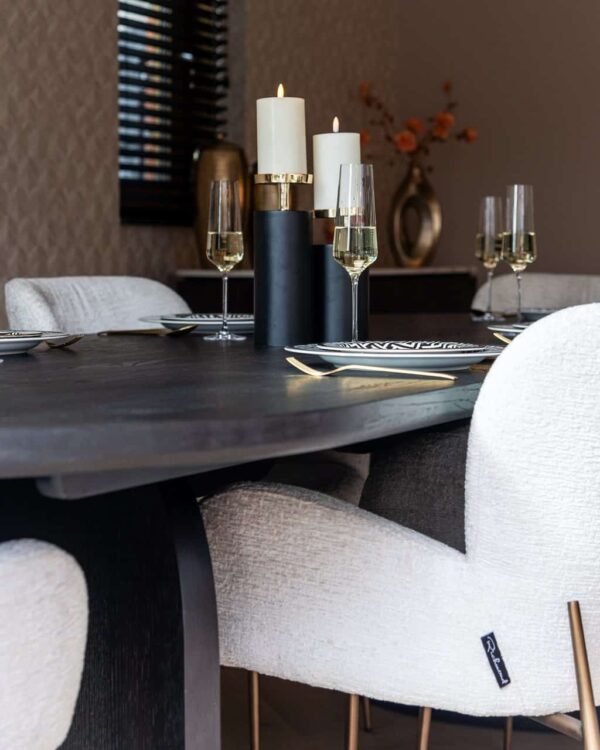 Dining table Fairmont black 270 (Dark coffee)