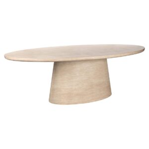 Dining table Fictus 240 faux travertine (Beige)