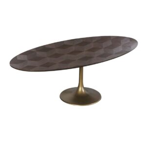 Dining table Luxor diamond oval 230 (Brown)