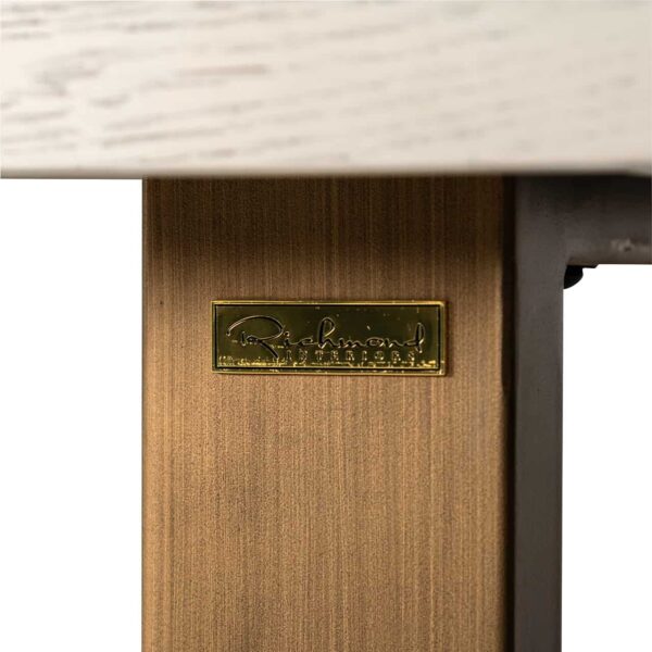 Dining table Whitebone brass 235 (Verona Grey)