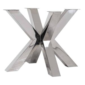 Dining table X-leg Bodhi silver