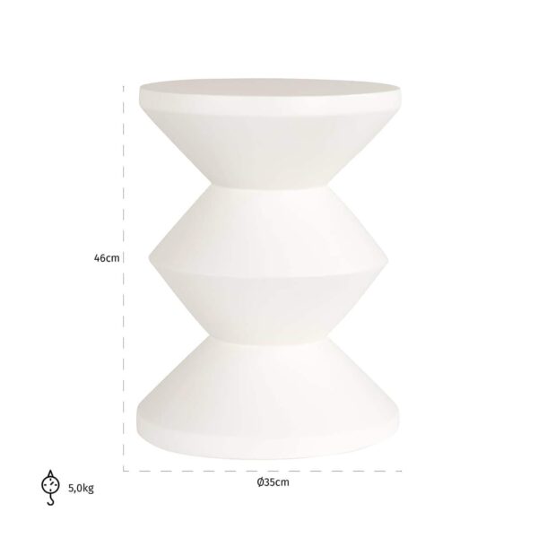 End table Bloomstone Diablo 35Ø (White)