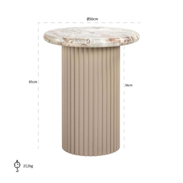 End table Coronel (Beige)