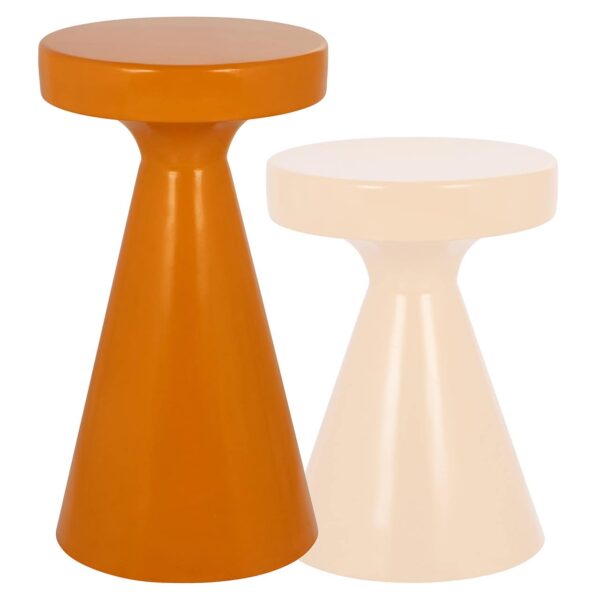 End table Kimble orange big 30Ø