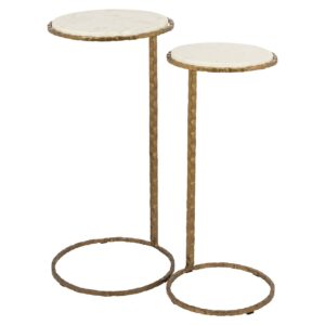 End table Scofield set of 2 (Gold)