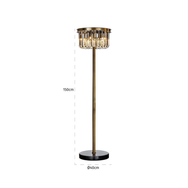 Floor lamp Dagmar gold (Bronze)