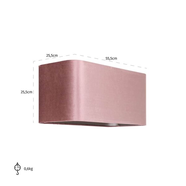 Lampshade Old rose rectangle (Italian-4008 Old Rose)