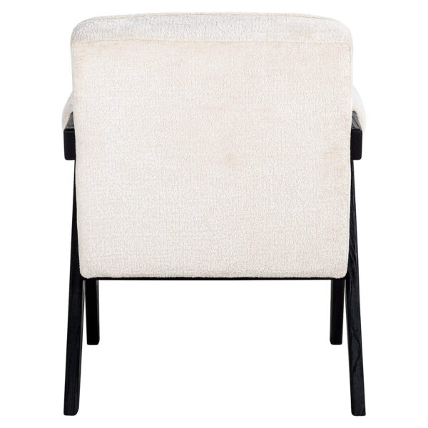 Lounge chair Cooper (Bergen 900 white chenille)