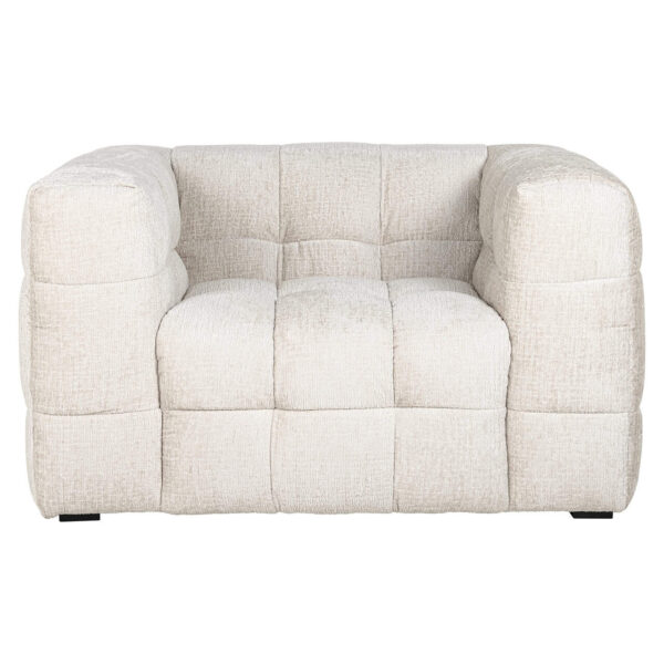 Lounge chair Merrol cream fusion fire retardant (FR-Fusion 02 Cream)