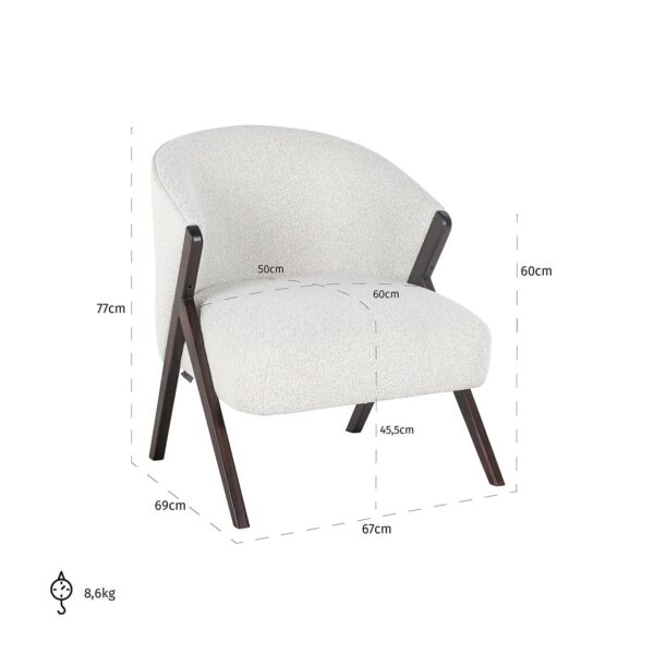 Lounge chair Mia