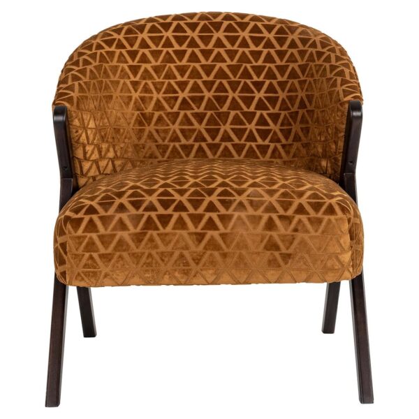 Lounge chair Mia gold triangle (Triangle 2013 old gold)