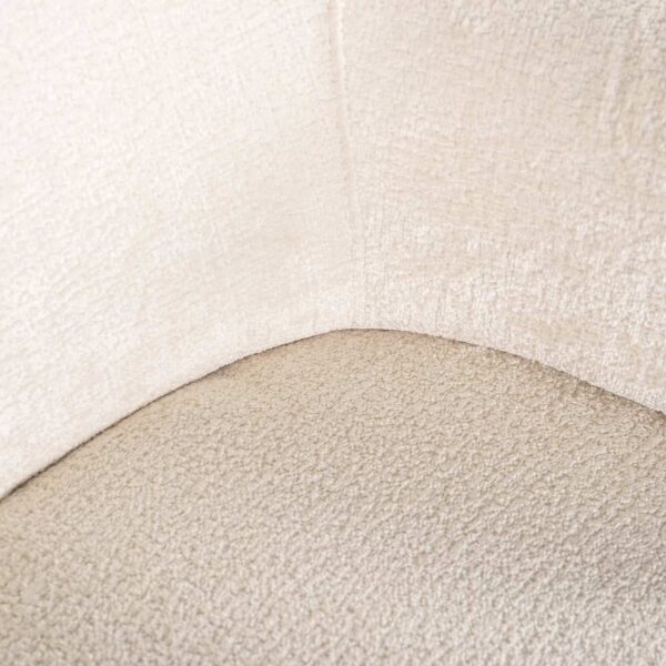 Lounge chair Venus white chenille (Bergen 900 white chenille)