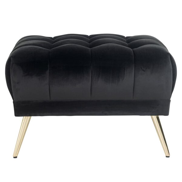 Pouffe Huxley antraciet velvet (Quartz Antraciet 801)