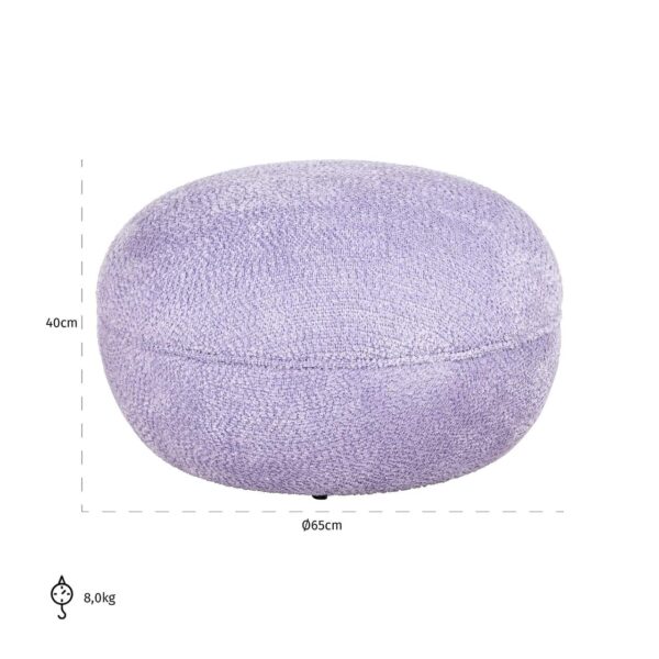 Pouffe Jace lovely lavender (Be lovely 95 lavender)