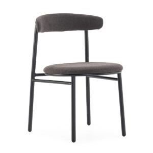 Silla 48x54x73 Metal/Tela -- Negro/SAN REMO Negro