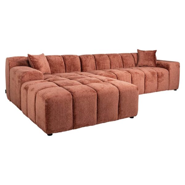 Sofa Cube 3-seater + lounge left (Fusion 92 Blush)