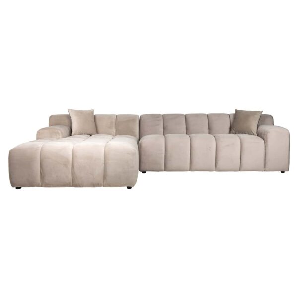Sofa Cube 3-seater + lounge left (Quartz Khaki 903)