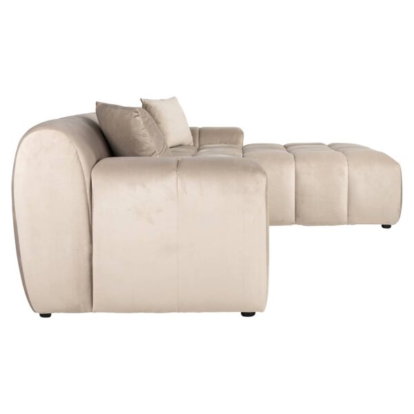 Sofa Cube 3-seater + lounge right (Quartz Khaki 903)