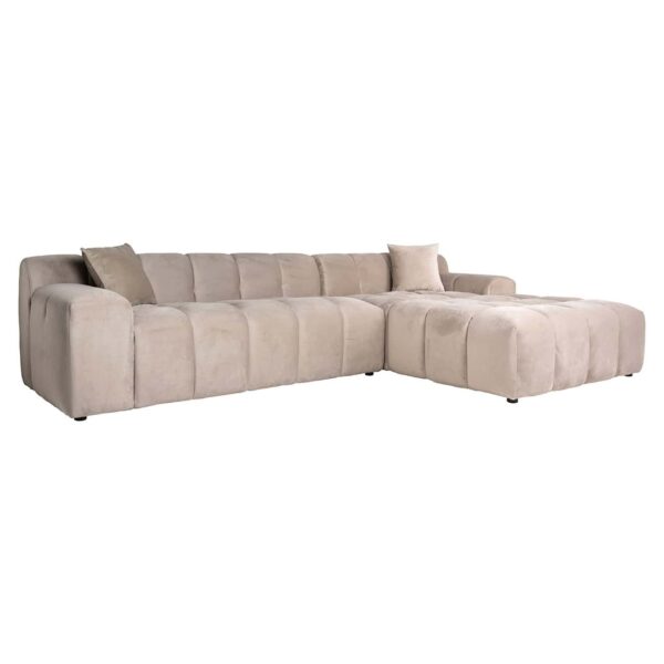 Sofa Cube 3-seater + lounge right (Quartz Khaki 903)