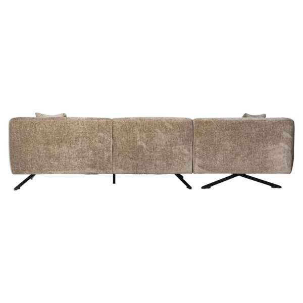 Sofa Donovan 3-seater + lounge left (Bergen 104 taupe chenille)