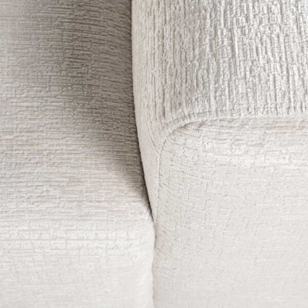 Sofa Lund 3-seater + ottoman left cream fusion (Fusion cream 02)