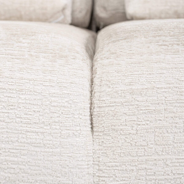 Sofa Lund 3-seater + ottoman left cream fusion (Fusion cream 02)