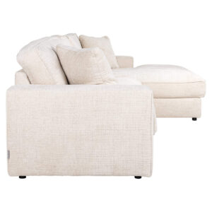 5-seater + lounge right beige niagara (Niagara 902 beige Chenille)