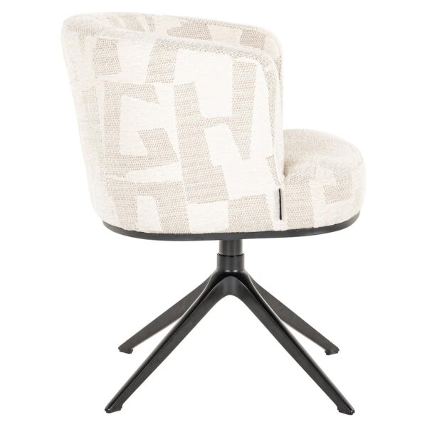 Swivel chair Cheyenne beige graffic (Beige graffic)