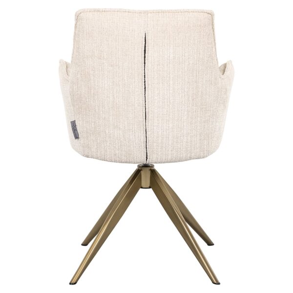 Swivel chair Dakota beige chenille (Niagara 902 beige Chenille)
