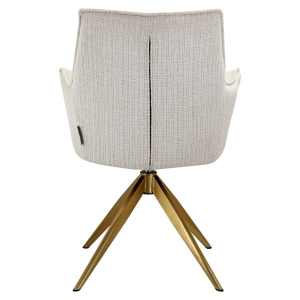 Swivel chair Dakota beige chenille (Niagara 902 beige Chenille)