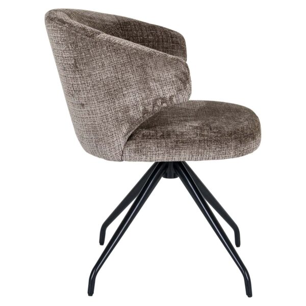 Swivel chair Milly stone chenille (Niagara 104 Stone Chenille)