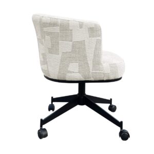 Swivel chair Rochenne with wheels beige graffic (Beige graffic)