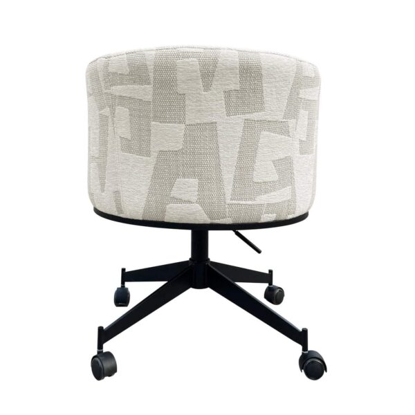 Swivel chair Rochenne with wheels beige graffic (Beige graffic)