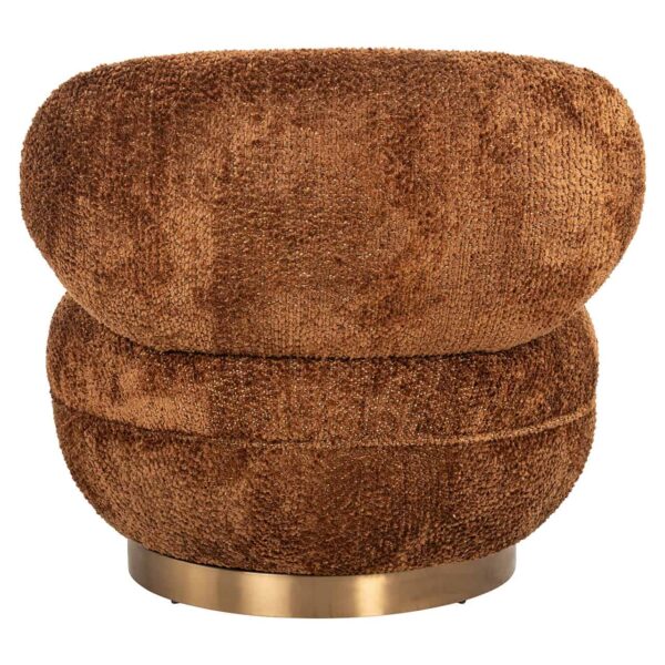 Swivel lounge chair Jace Lovely cinnamon (Be Lovely 603 Cinnamon)