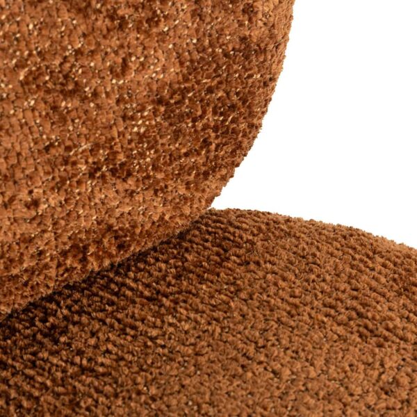 Swivel lounge chair Jace Lovely cinnamon (Be Lovely 603 Cinnamon)