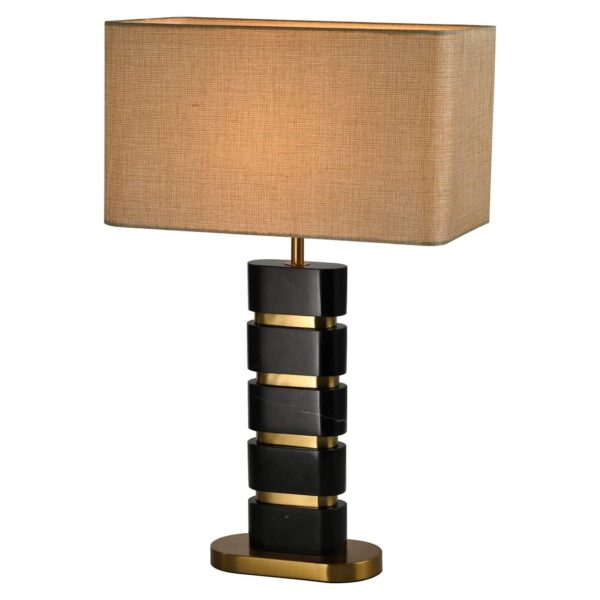 Table lamp Levina incl. lampshade (Black/gold)