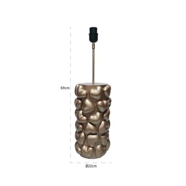 Table lamp Nancy hearts (Gold)
