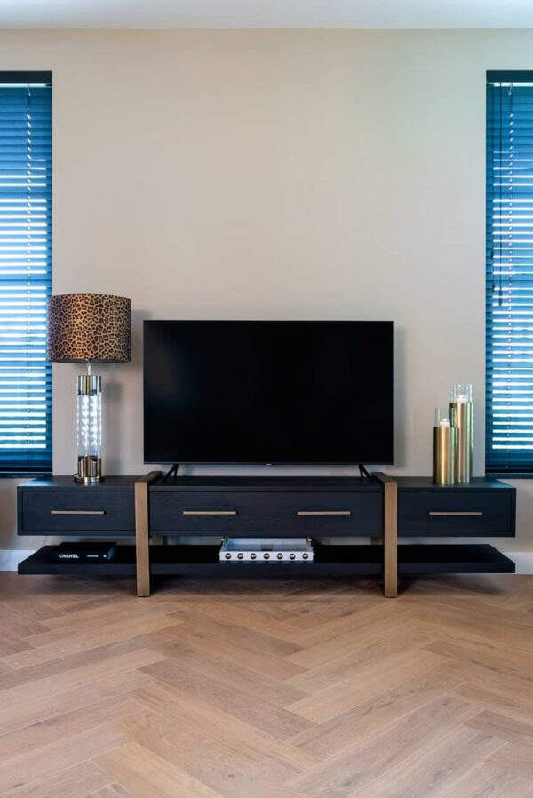 TV cabinet Cambon 3-drawers (Dark coffee)