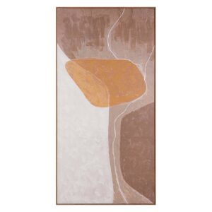 Cuadro Abstracto 80% Pintado A Mano 90x4x180 Cm