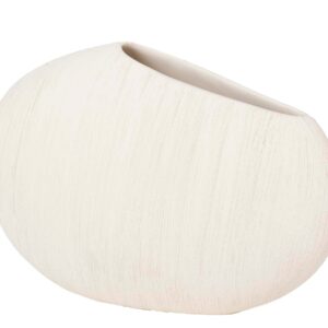 Florero Ceramica Beige 33x21x9 Cm