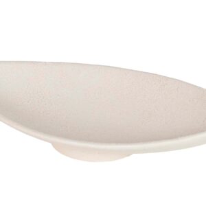 Centro De Mesa Ceramica Beige 34x18x6 Cm