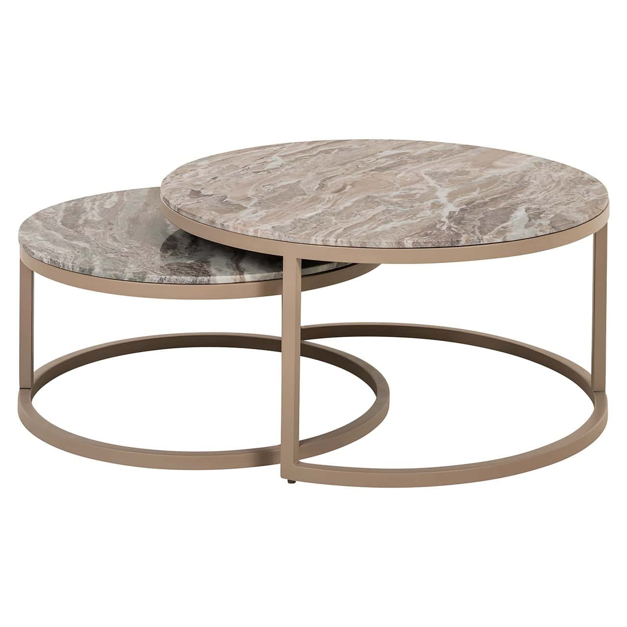 Coffee table Fairfax set of 2 (Stone)