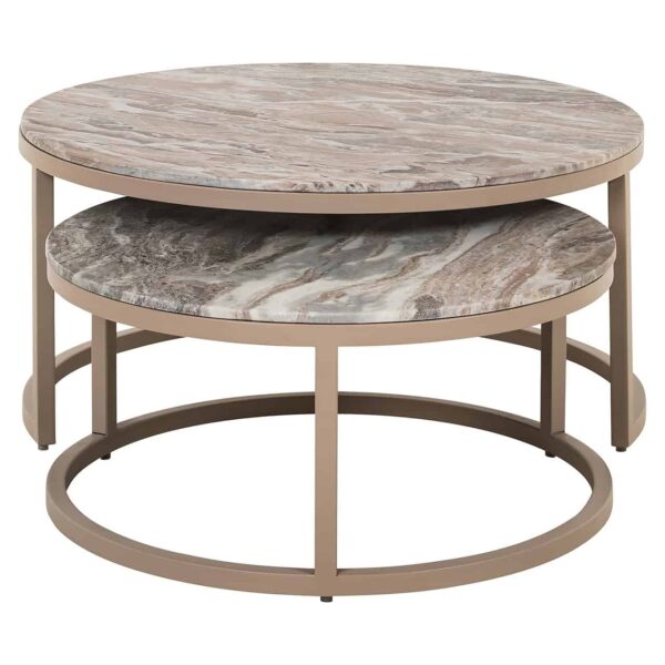 Coffee table Fairfax set of 2 (Stone)